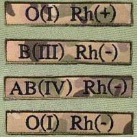 Шеврон планка: група крові мультикам