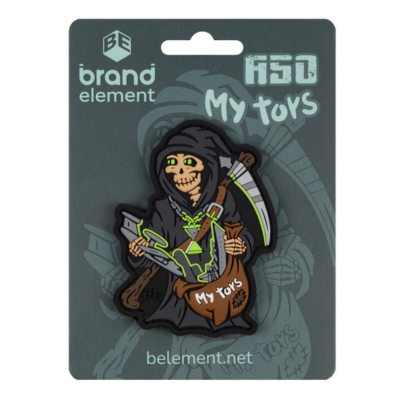 ПВХ патч (шеврон) Бренд Елемент My Toys. Смерть - мої іграшки