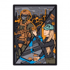 ПВХ патч (шеврон) Бренд Елемент Lifestyle. Лайфстайл. Стиль життя