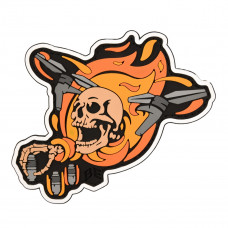 ПВХ патч Бренд Елемент (шеврон) Череп-Дрон