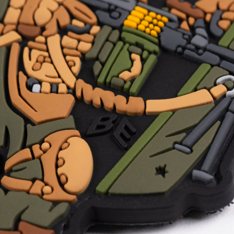 ПВХ патч Бренд Елемент (шеврон) Tactical Wild Boar. Дикий кабан.