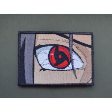 Шеврон вишитий. Наруто. Mangekyou Sharingan. Itachi. Манґекьо Шарінґан
