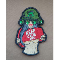 Шеврон вишитий. Keep Calm and...