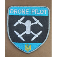 Шеврон вишитий. Пілот дрон. Drone Pilot