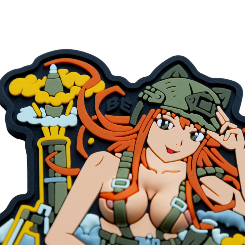 ПВХ патч (шеврон) "Anime Girl" Дівчина аніме руда