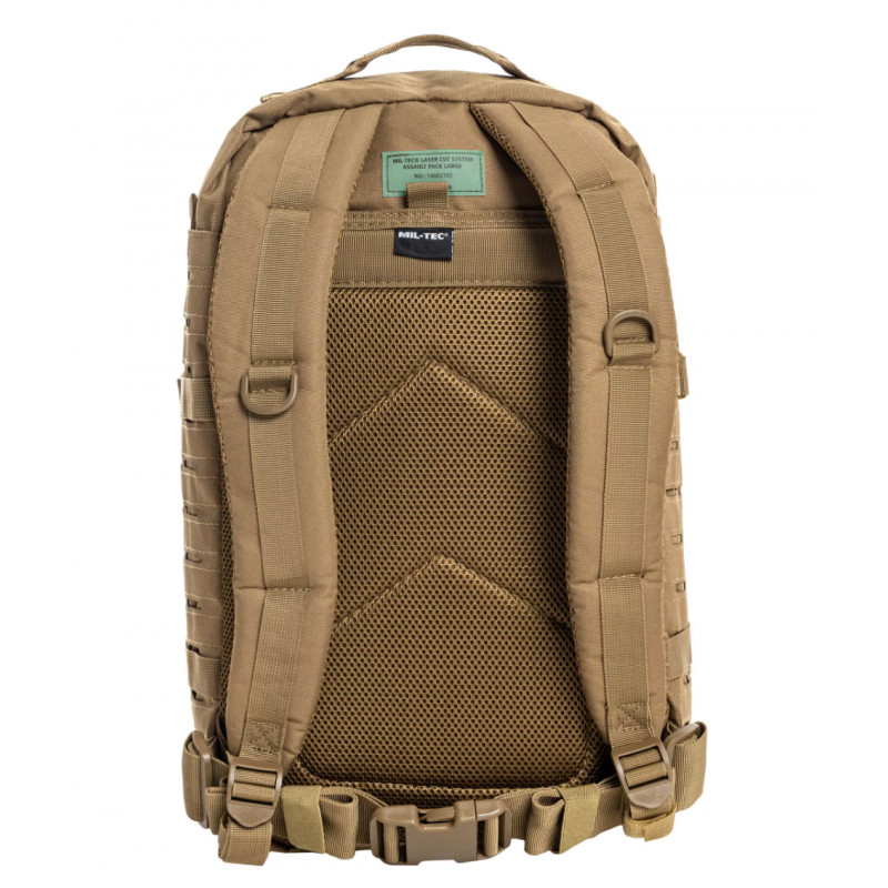 Тактичний рюкзак Mil-Tec Assault Laser Cut 36 л. Coyote (Олива)