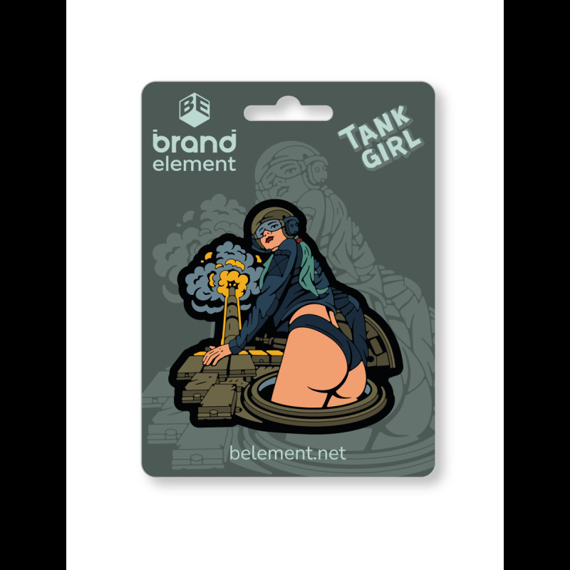 ПВХ патч (шеврон) Бренд Елемент Tank Girl Танкістка