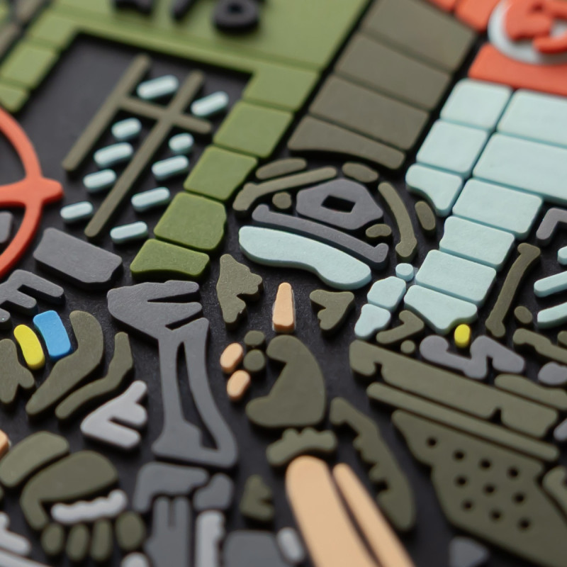 ПВХ патч (шеврон) Бренд Елемент Sudzha trip Суджа Тріп "Пятёрочка"