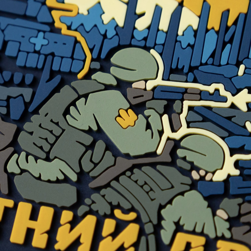 ПВХ патч (шеврон) Бренд Елемент Піхотний Двіж