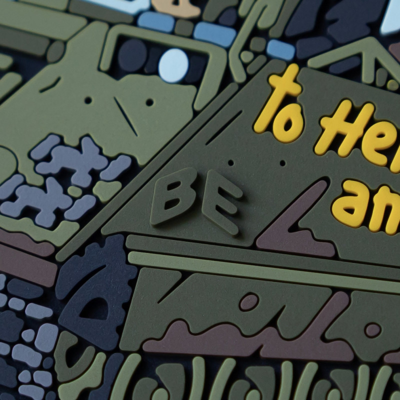 ПВХ патч (шеврон) "Taxi to hell and back" Таксі в пекло та назад