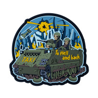 ПВХ патч (шеврон) "Taxi to hell and back" Таксі в пекло та назад
