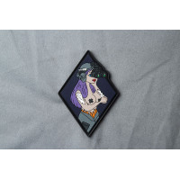 ПВХ патч (шеврон) Дівчина ромб фіолетова