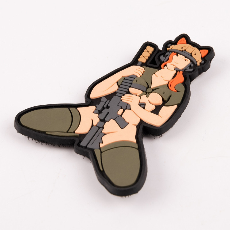 ПВХ патч (шеврон) Бренд Елемент Дівчина кішка руда