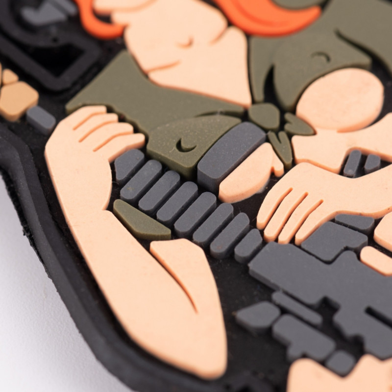 ПВХ патч (шеврон) Бренд Елемент Дівчина кішка руда