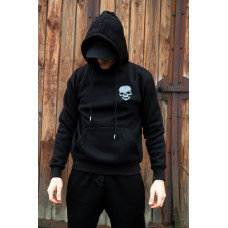 Весняна толстовка худі чоловіче чорне "Military Girl" 2XL, 54