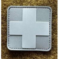 Патч ПВХ PiFi (ПИФИ) Медичний хрест. Мед Хрест сірий