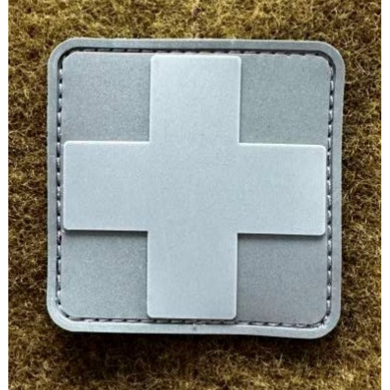 Патч ПВХ PiFi (ПИФИ) Медичний хрест. Мед Хрест сірий