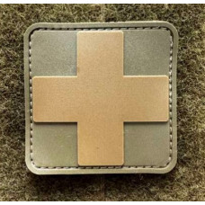 Патч ПВХ PiFi (ПИФИ) Медичний хрест. Мед Хрест койот