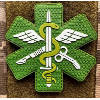 Патч ПВХ PiFi (ПИФИ) Медик зелений-змія