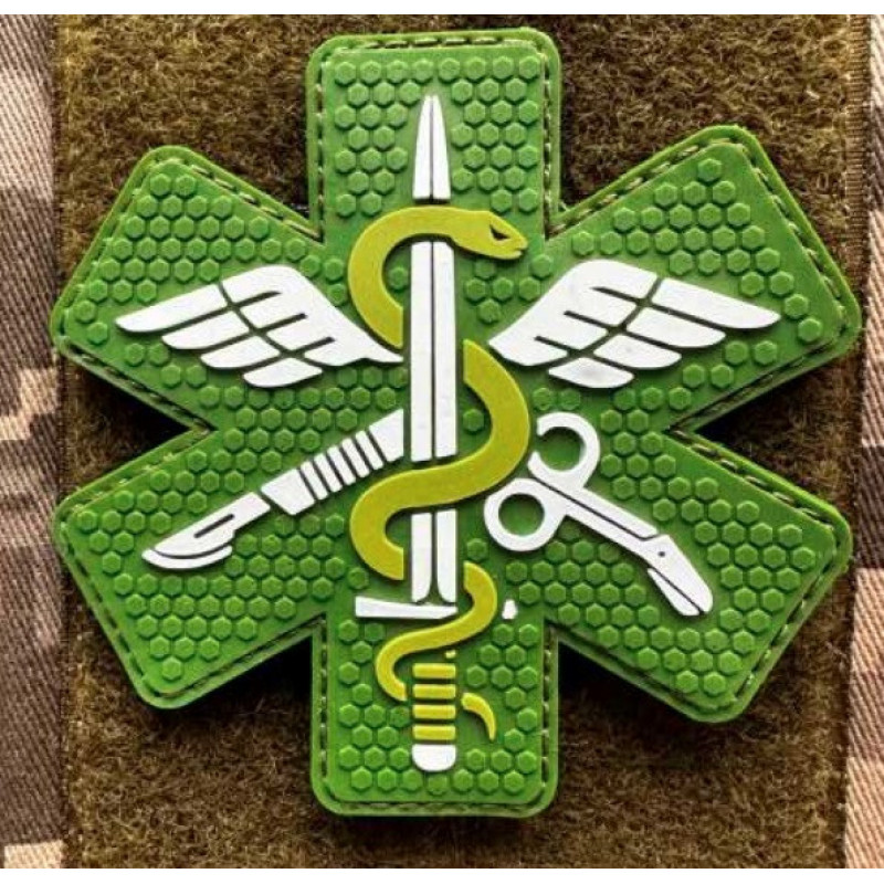 Патч ПВХ PiFi (ПИФИ) Медик зелений-змія
