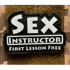 Патч наліпка ПВХ PiFi (Піфі) Резиновий "КЕКС Інструктор"