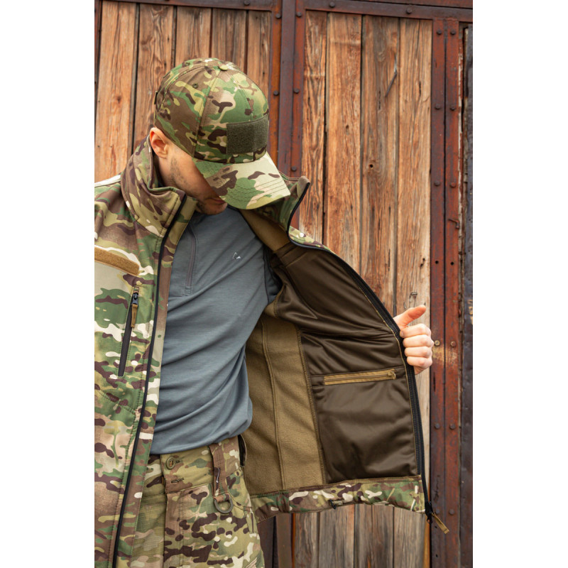 Тактична куртка софтшел SoftShel демісезонна з капюшоном мультикам 176, 54, XXL