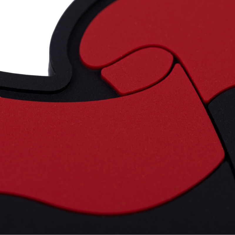 ПВХ патч (шеврон) Бренд Елемент Прапор текстурний Упа, червоно-чорний