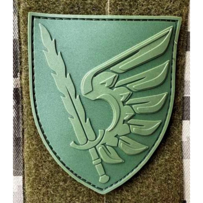 Патч ПВХ PiFi (Піфі) Шеврон 79 ОДШБр. 79 Окрема Дисантна Штурмова Бригада олива