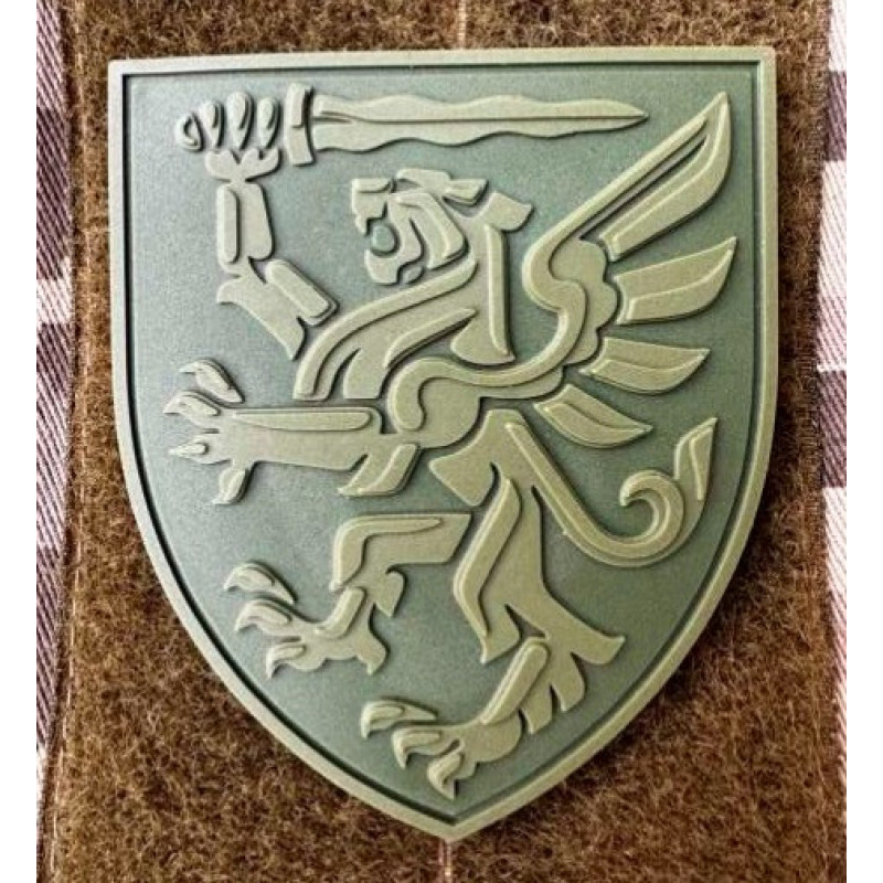 Патч ПВХ PiFi (ПИФИ) Шеврон 80 ОДШБр. 80 Окрема Десантно-штурмова бригада олива