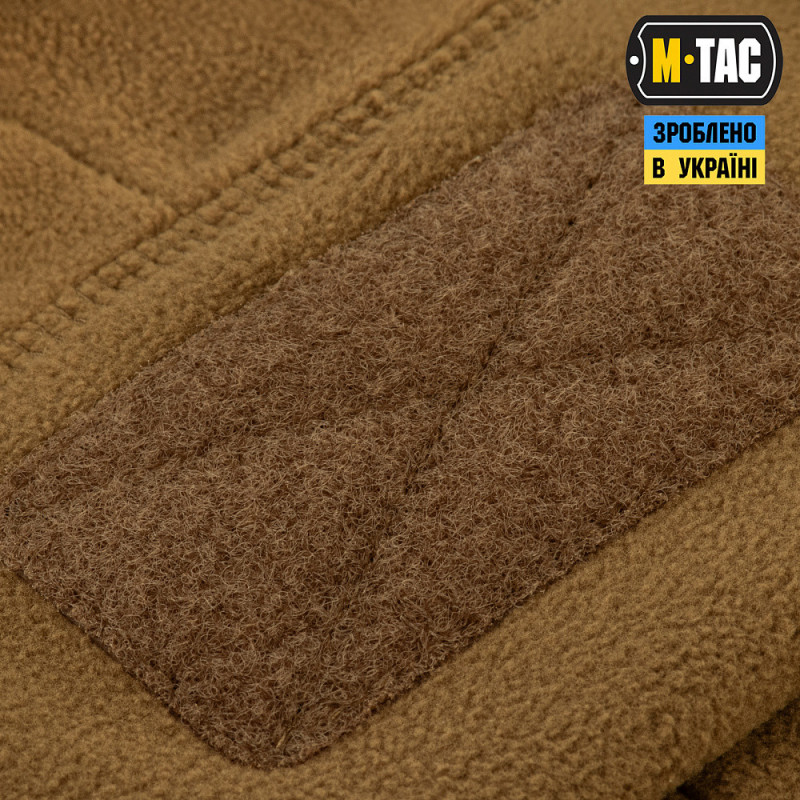 Зимова флісова шапка M-Tac койот з липучкою