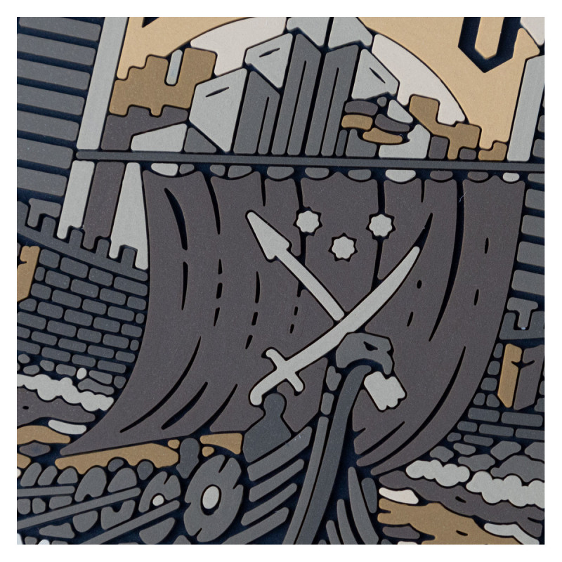 ПВХ патч Бренд Елемент (шеврон) Дніпро койот