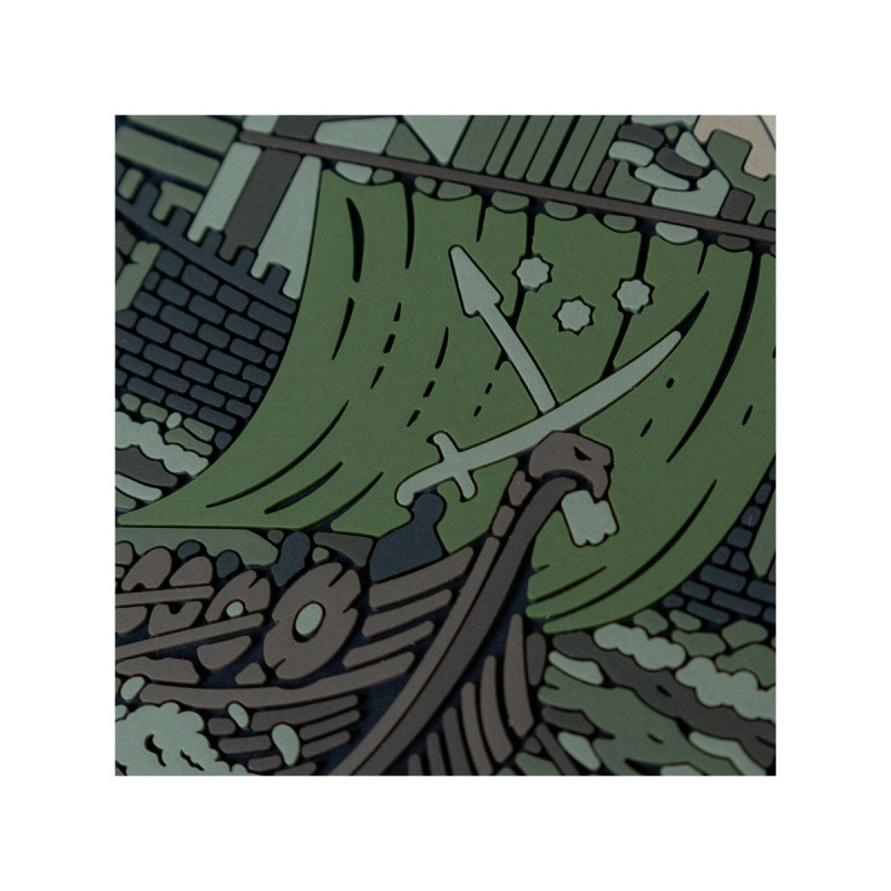 ПВХ патч Бренд Елемент (шеврон) Дніпро олива