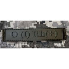 Патч ПВХ PiFi (Піфі) Планка Група крові койот