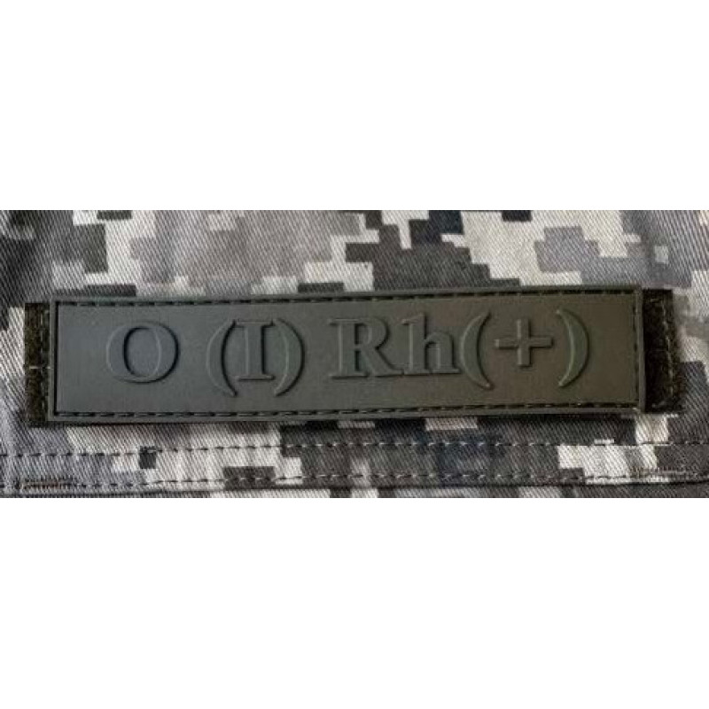 Патч ПВХ PiFi (Піфі) Планка Група крові койот