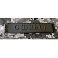 Патч ПВХ PiFi (Піфі) Планка Група крові койот І (0) Rh (-)