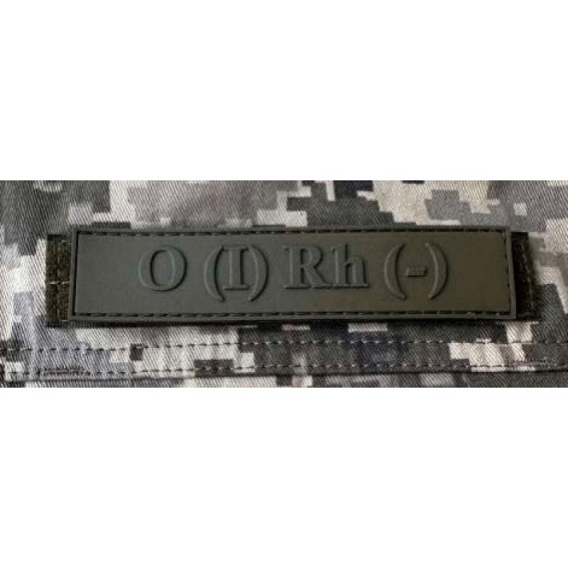 Патч ПВХ PiFi (Піфі) Планка Група крові койот І (0) Rh (-)
