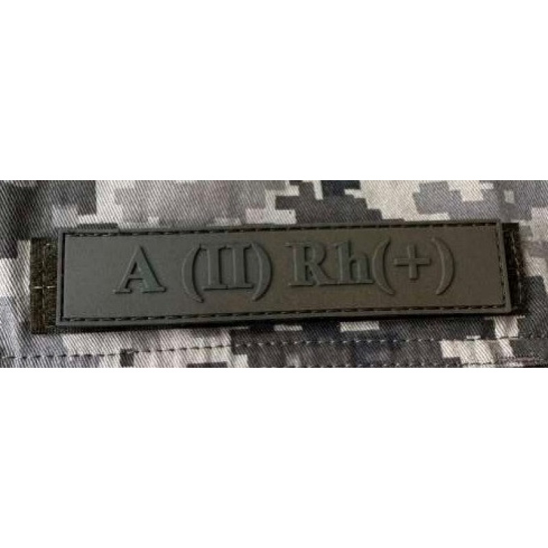 Патч ПВХ PiFi (Піфі) Планка Група крові койот ІІ (А) Rh (+)