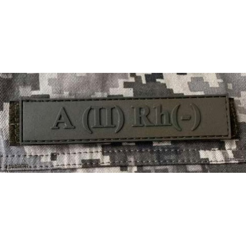 Патч ПВХ PiFi (Піфі) Планка Група крові койот ІІ (А) Rh (-)