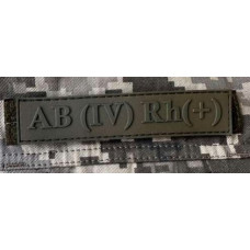 Патч ПВХ PiFi (Піфі) Планка Група крові койот IV (АВ) Rh (+)