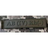 Патч ПВХ PiFi (Піфі) Планка Група крові койот IV (АВ) Rh (-)