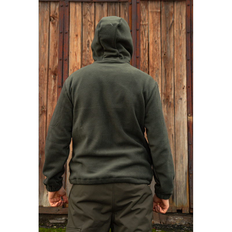 Тактична флісова кофта олива з капюшоном 50, L