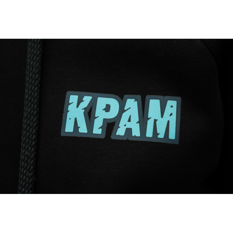 Військова ЗСУ Весняна толстовка худі чоловіче чорне "Краматорськ" жовто-синій принт