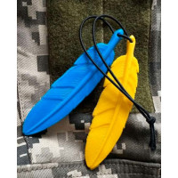 Патч ПВХ PiFi (ПИФИ) Пір'я жовто-блакитний