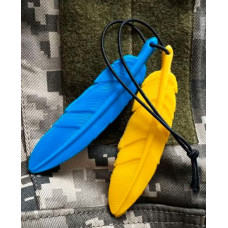 Патч ПВХ PiFi (ПИФИ) Пір'я жовто-блакитний