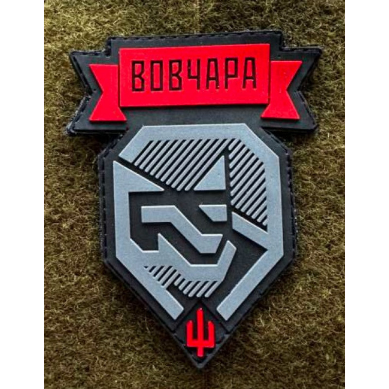 Патч ПВХ PiFi (Піфі) Вовчара червоний