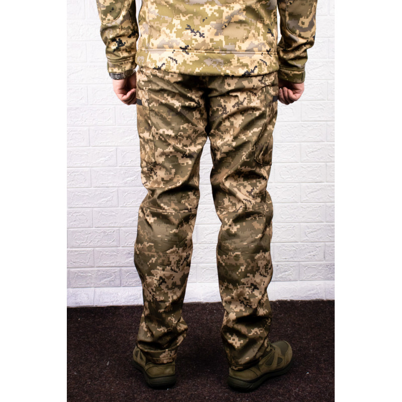 Тактичні штани Soft shell  піксель