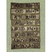 Шеврон планка: група крові піксель