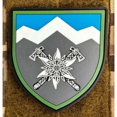 Патч ПВХ PiFi (Піфі)  Шеврон 10 ОГШБр Едельвейс. 10-та Окрема Гырсько-Штурмова бригада