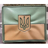 Патч ПВХ PiFi (ПИФИ) Прапор рельєфний. Прапорець рельєфний олива