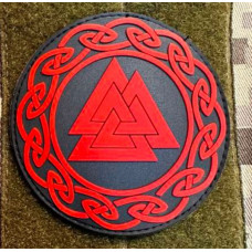 Патч ПВХ PiFi (Піфі) Валькнут червоно-чорний